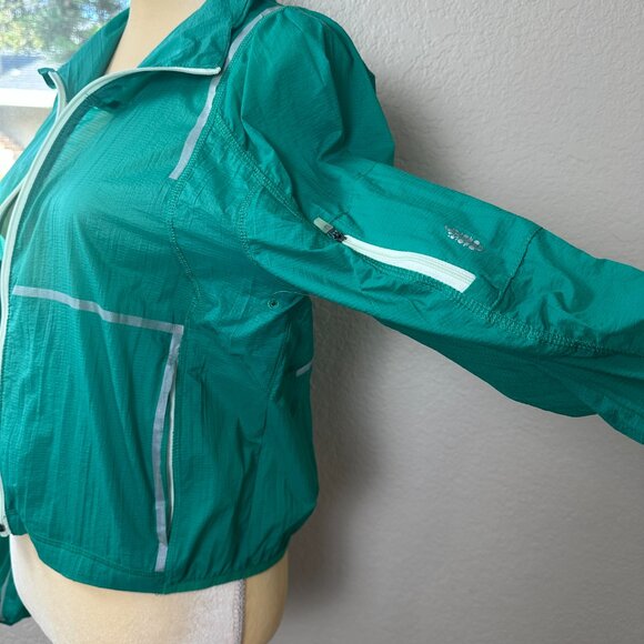 Free People Movement Great Escape Run Windbreaker Jacket Women's Small Green Run - Picture 4 of 14